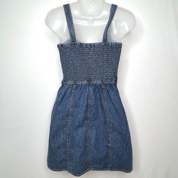 Japna Denim Sweetheart Neckline Mini Dress Small - Picture 6 of 8